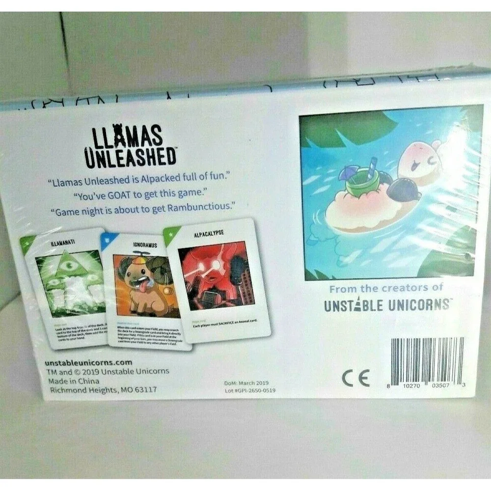 Llamas Unleashed - Card game from Unstable Unicorns New Sealed